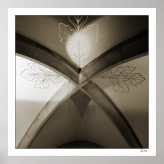 Póster Bóvedas de la catedral de Sheffield