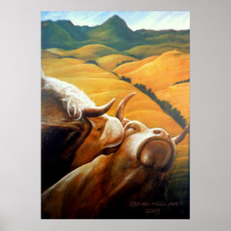 Póster Bovine Bliss