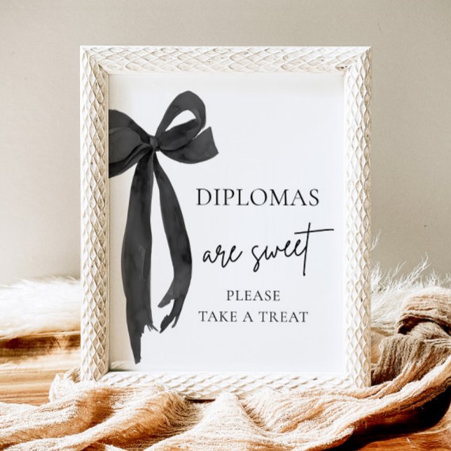 Póster Bow Diplomas Son Dulces Tomar Un Tratamiento Gradu (Subido por el creador)