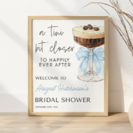 Póster Bow Espresso Martini Bridal Shower - 16x20