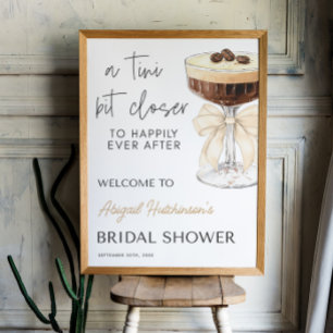 Póster Bow Espresso Martini Bridal Shower - 18x24
