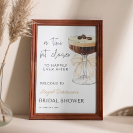 Póster Bow Espresso Martini Bridal Shower - 24x36