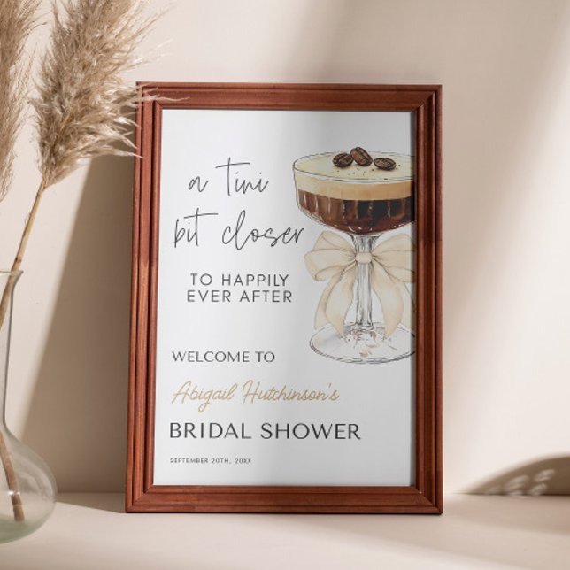 Póster Bow Espresso Martini Bridal Shower - 24x36 (Bow Espresso Martini Bridal Shower - 24x36 Poster
)