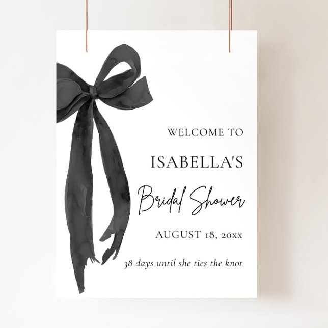 Póster Bow está atando la bienvenida a la ducha de novia  (Subido por el creador)