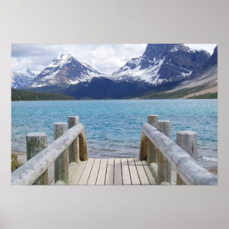 Póster Bow Glacier Lake, AB, Canadá