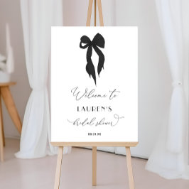 Póster Bow Negro Amarra La Bienvenida De La Ducha De Novi