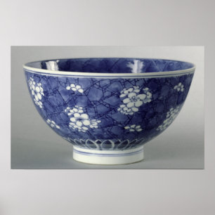 Póster Bowl decorated with cherry blossom