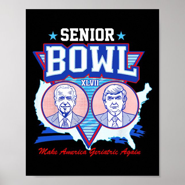 Póster Bowl Xlvii Trump sigue votando a Felon 2024 (Frente)