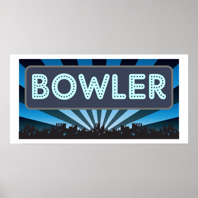 Póster Bowler Marquee (Frente)