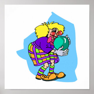 Póster Bowling Clown