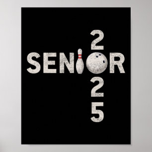Póster Bowling Senior 2025 Tee Shirt Ck A La Escuela Cl D