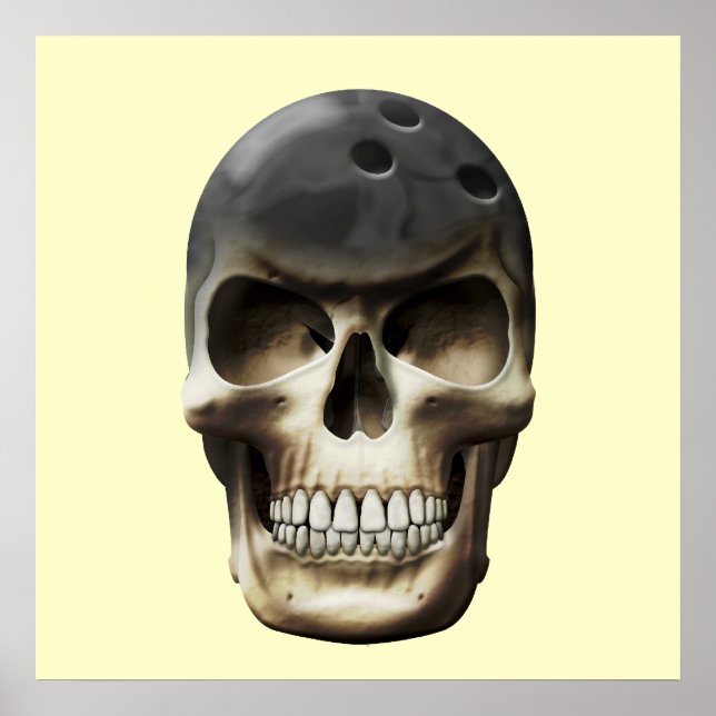 Póster Bowling Skull (Frente)