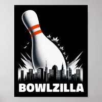 Bowlzilla Destruye Ciudad Diez Pines Hombres Graci