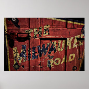 PÓSTER BOXCAR MILWAUKEE ROAD
