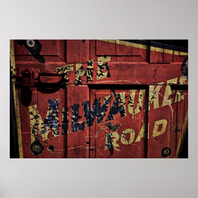 PÓSTER BOXCAR MILWAUKEE ROAD (Frente)
