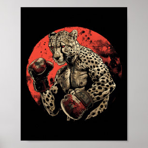 Póster Boxeador Cheetah