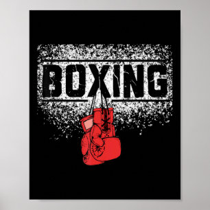 Póster Boxeador masculino Boxeo vintage Boxeo