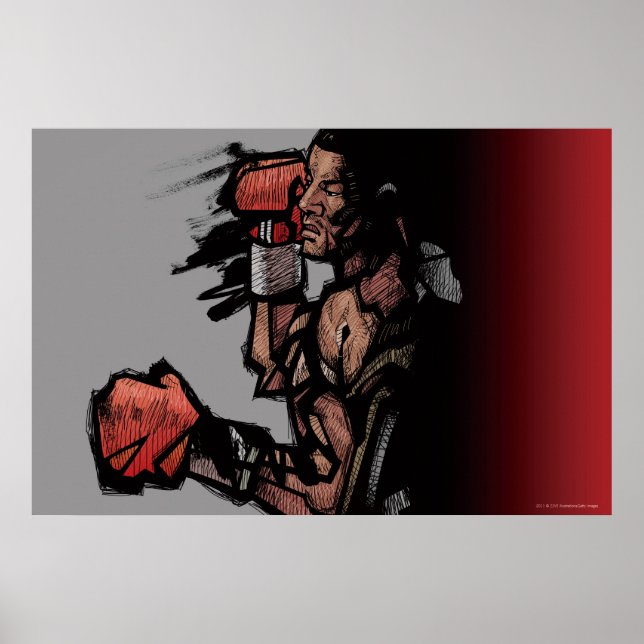 Póster Boxeador tumbado (Frente)