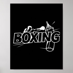 Póster Boxeadores Boxeo Kickboxing Amante de la Boxea Caj