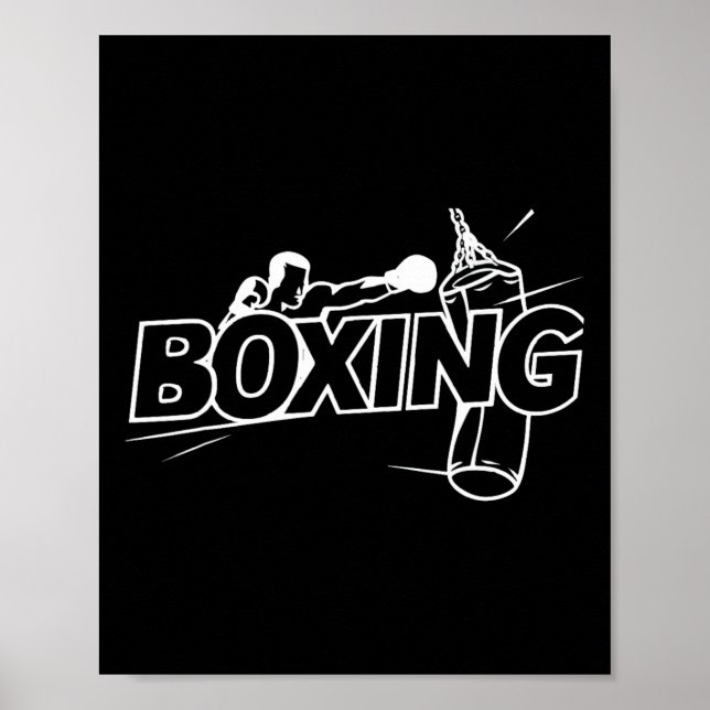 Póster Boxeadores Boxeo Kickboxing Amante de la Boxea Caj (Frente)