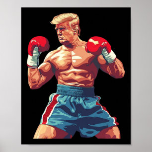 Póster Boxear a Donald Trump - Peleas Musculosas para sal