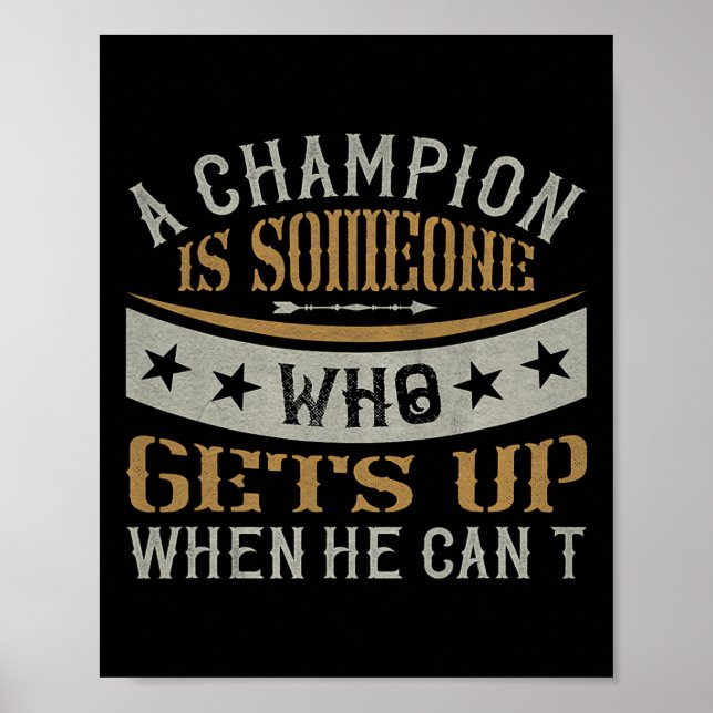 Póster Boxeo Boxeador (Frente)