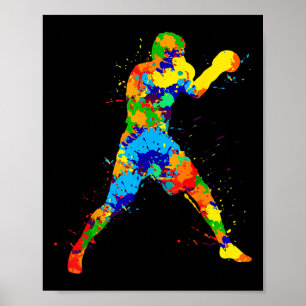 Póster Boxeo Boxeador Chicos Niños Hombres
