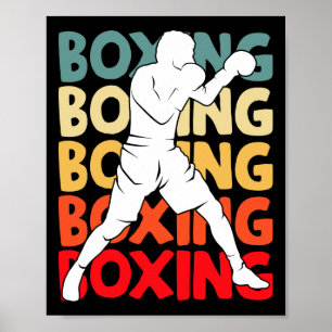 Póster Boxeo boxeador niños hombres niños 1
