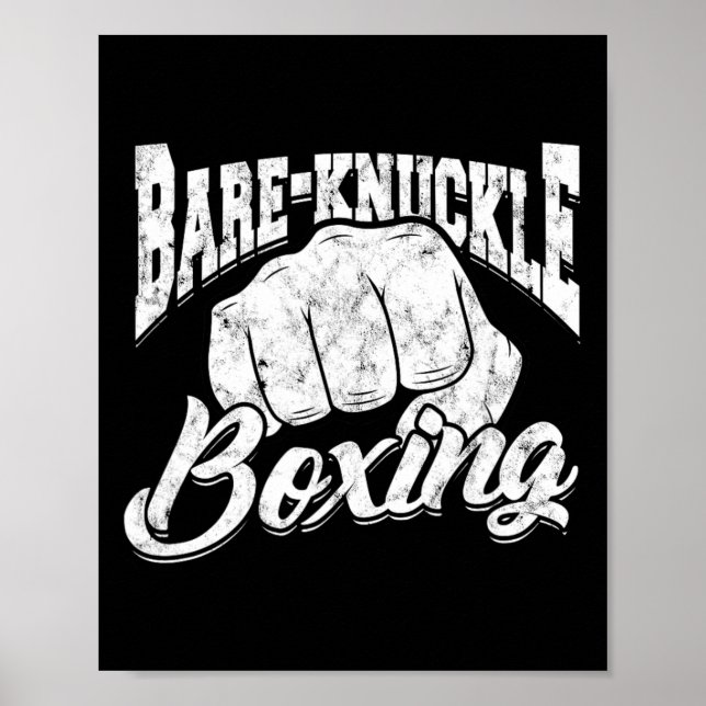 Póster Boxeo con mangueta - Deporte y Fitne desnudo (Frente)