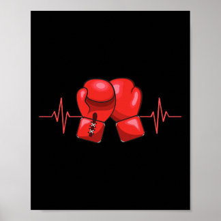 Póster Boxeo de boxeo Kickboxing Guantes de boxeo