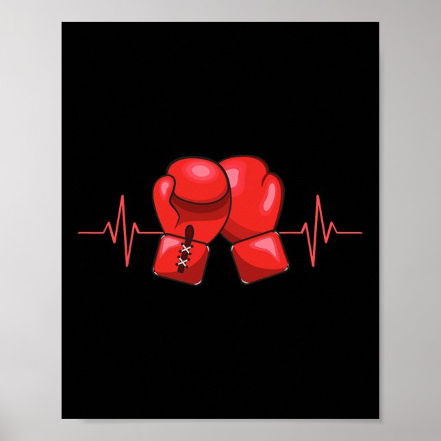 Póster Boxeo de boxeo Kickboxing Guantes de boxeo (Frente)