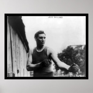 Póster Boxeo de Champ Jess Willard 1915