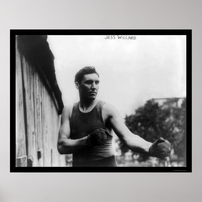 Póster Boxeo de Champ Jess Willard 1915 (Frente)