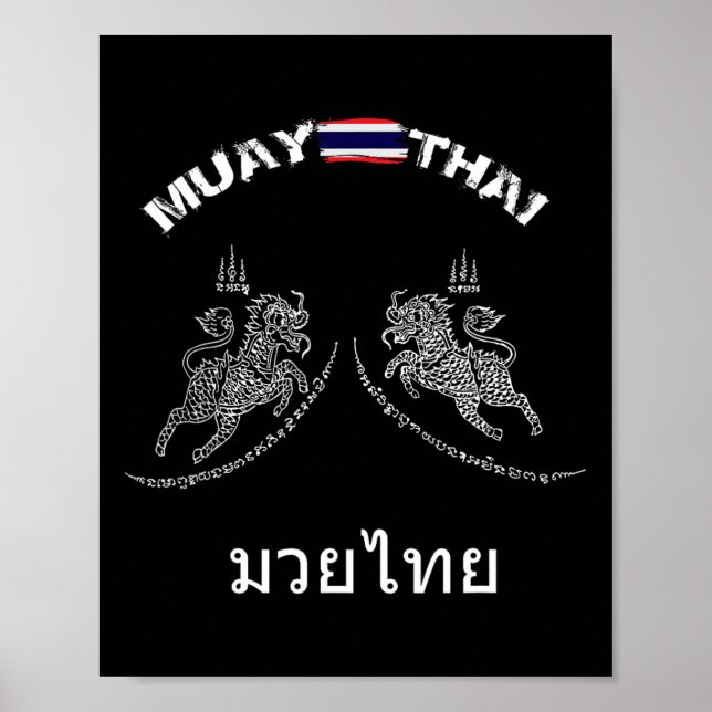 Póster Boxeo de Muay Thai Tailandia _1 (Frente)