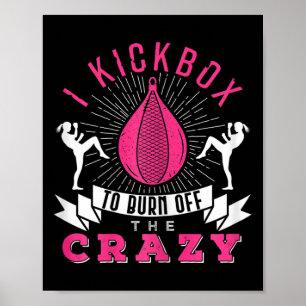 Póster Boxeo de mujeres Me Golpearía Ese Boxeador de Kick