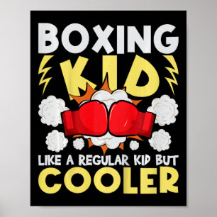 Póster Boxeo De Niños Como Un Niño Regular Pero Más Frío