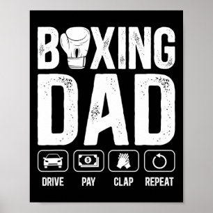 Póster Boxeo de papá Drive Pay Clap Boxing Padre 1