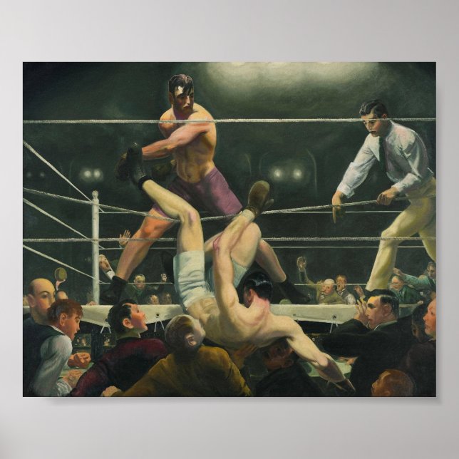 Póster Boxeo Dempsey y Firpo - George Bellows (Frente)