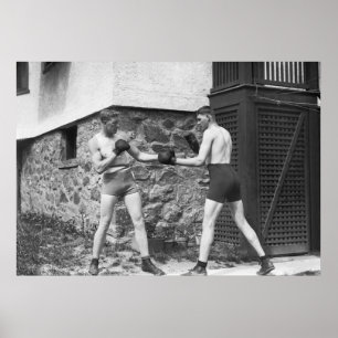 Póster Boxeo en el patio trasero: 1912