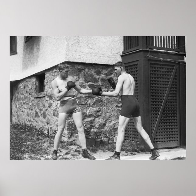Póster Boxeo en el patio trasero: 1912 (Frente)