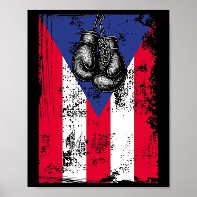 Póster Boxeo en Puerto Rico (Frente)