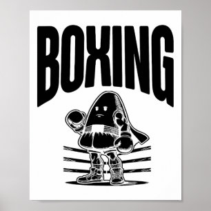 Póster Boxeo Feliz Noche de Halloween
