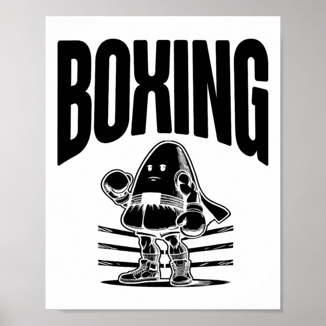 Póster Boxeo Feliz Noche de Halloween  (Frente)