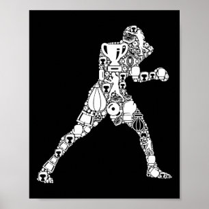 Póster Boxeo Hombres Niños Adolescentes