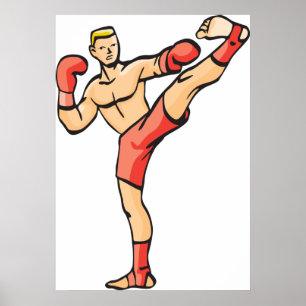 Póster Boxeo Kick