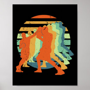 Póster Boxeo, Kickboxing, Muay Thai, Hombres Niños Deport