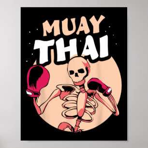 Póster Boxeo luchador aficionado artes marciales Muay Tha