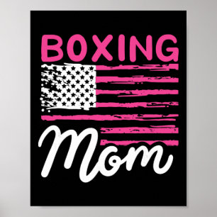 Póster Boxeo Mamá Boxeo Madre Kickboxing Mamá Mama Mot
