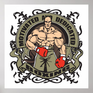 Póster Boxeo motivado