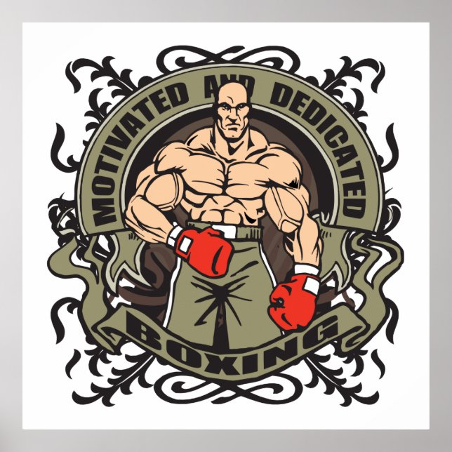 Póster Boxeo motivado (Frente)